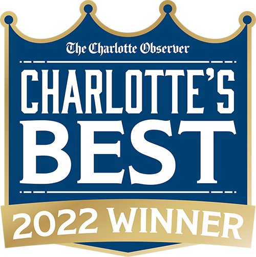 Charlotte's Best 2022 winner badge from The Charlotte Observer